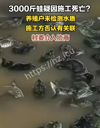 蛙疑因施工死亡